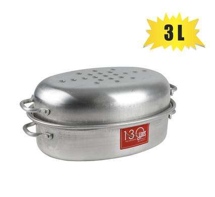 Roaster aluminium oval hart 3lt
