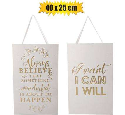 Plaque mdf sign 40x25cm inspirational