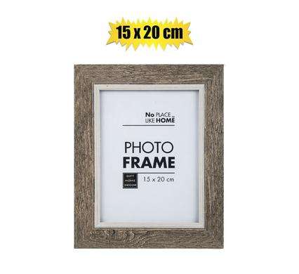 Picture-frame pl woodgrain 15x20cm