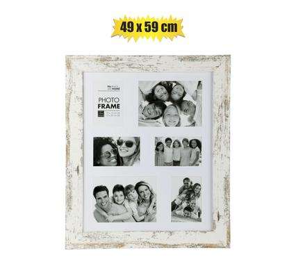 Picture-frame collage mdf 6hole stressed