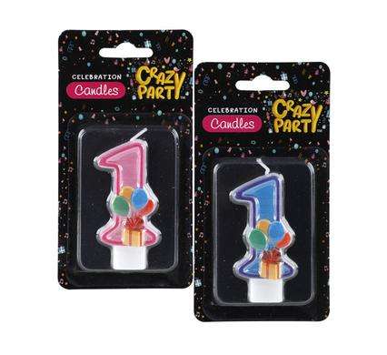 Candle birthday single number-1 kiddies