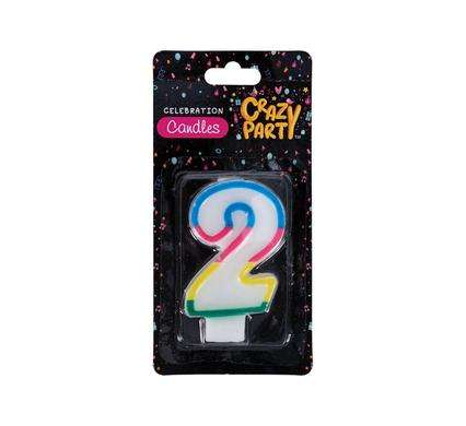 Candle birthday single number-2