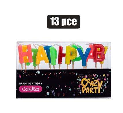 Candle birthday letters 13pce