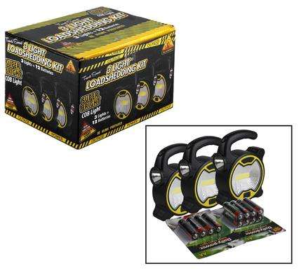 Torch/working light pk 3 + batteries
