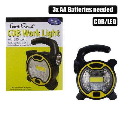 Torch/working light cob/led (3xaa)