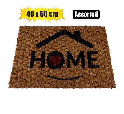 Doormat coir asstd latex back 40x60cm
