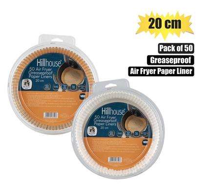 Air fryer liners 20cm round 50pc x 2 packs of 50 each
