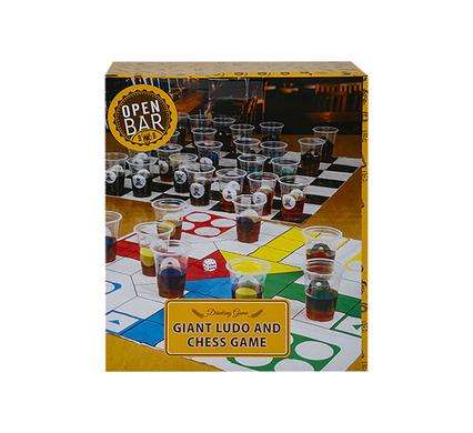 Drinking game giant ludo+chess