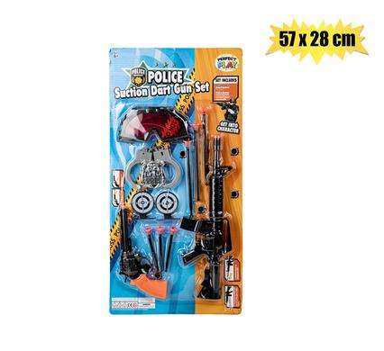 Gun rifle suction dart set 11pc 57x28cm