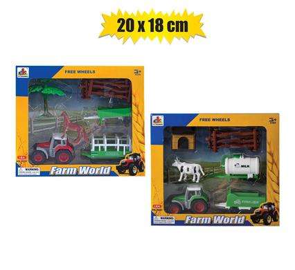 Die cast farm truck animal set20x18cm