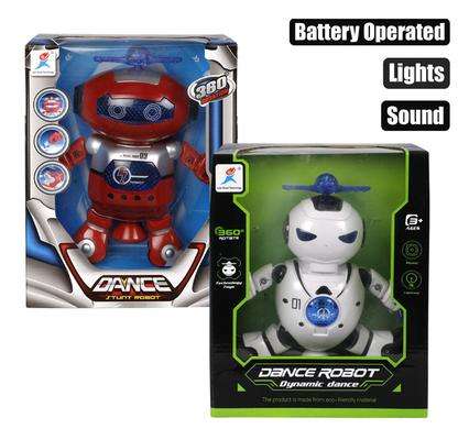 Battery operated robot red 22cm