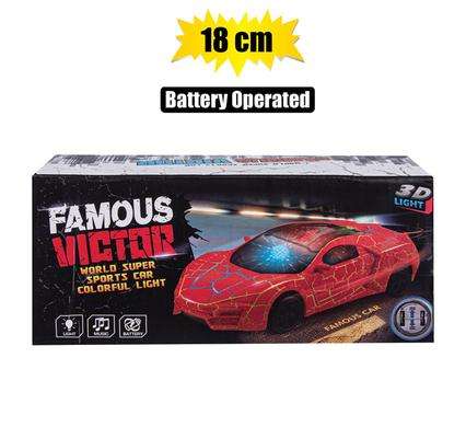 Battery operated bump & go racer 18cm