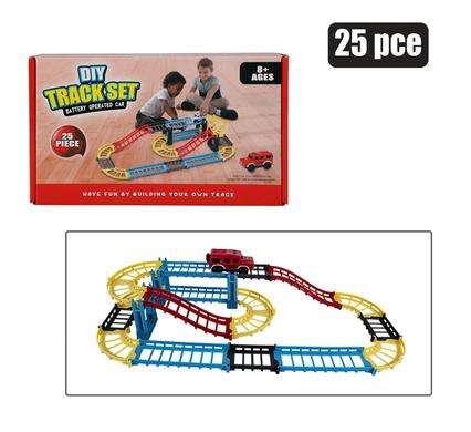 Battery operated diy trackset 25pc