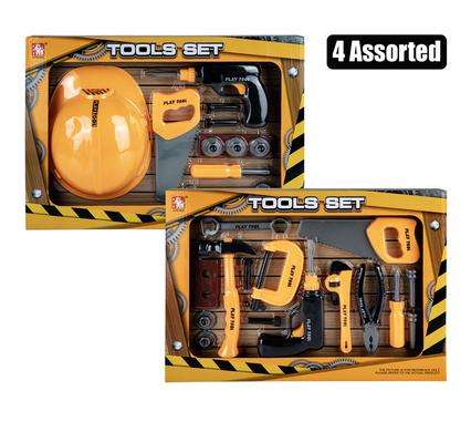 Boys playset constr tools 15pc44x32cm
