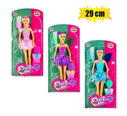 Doll fairy asstd 29cm