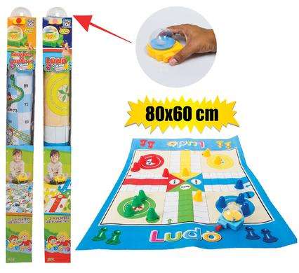 Game ludo/snake&ladder giant mat 80x60cm