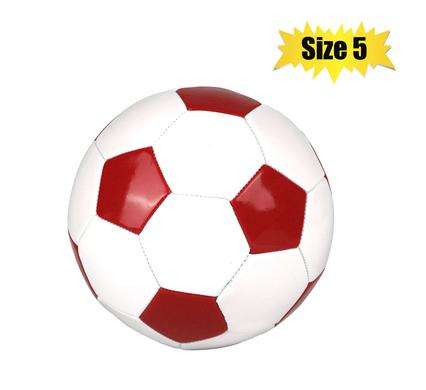 Ball soccer red/white size 5