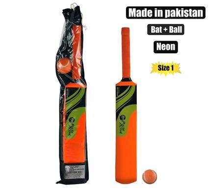 Cricket-set size 1 bat w/ball pvc-sleeve