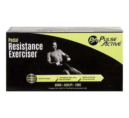 Fitness pedal resistance exerciser