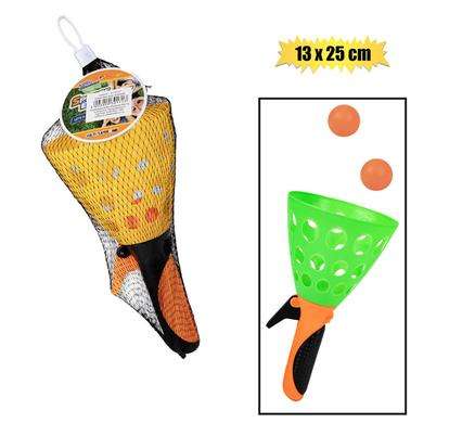 Catchball pl w/2 balls 13x25cm
