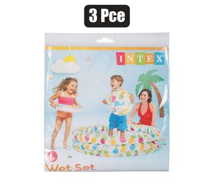 Intex pool set pineapple 3pce
