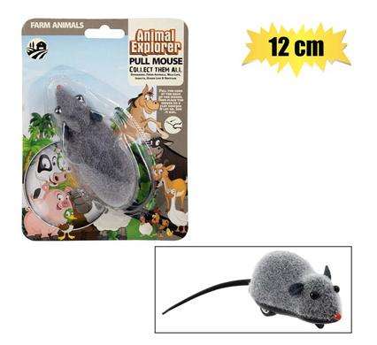 Animals mouse pull line 12cm
