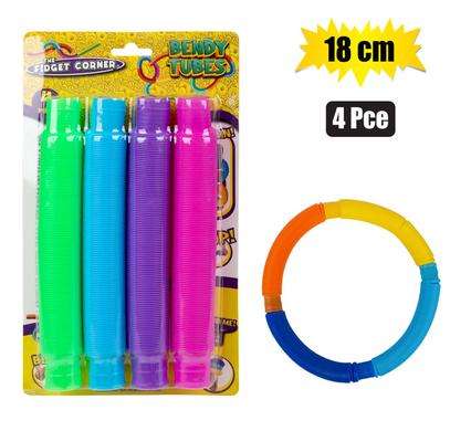 Novelty sensory tube plastic 4pc