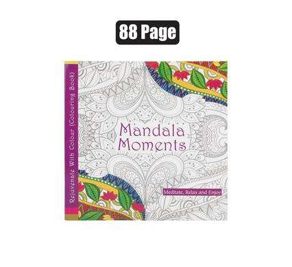 Book adult colouring 88p asstd