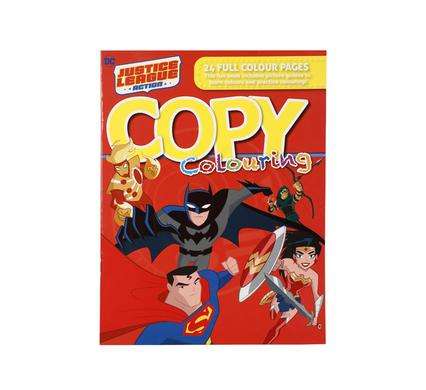 Book colouring justice league 24p