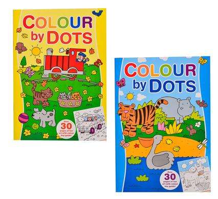 Book colouring by dots