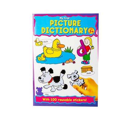 Book edu picture dictionary sticker