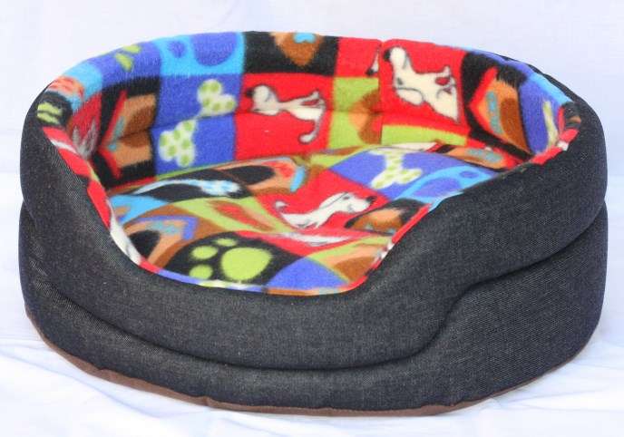 21" Polar Fleece & Denim Bed - 6kg