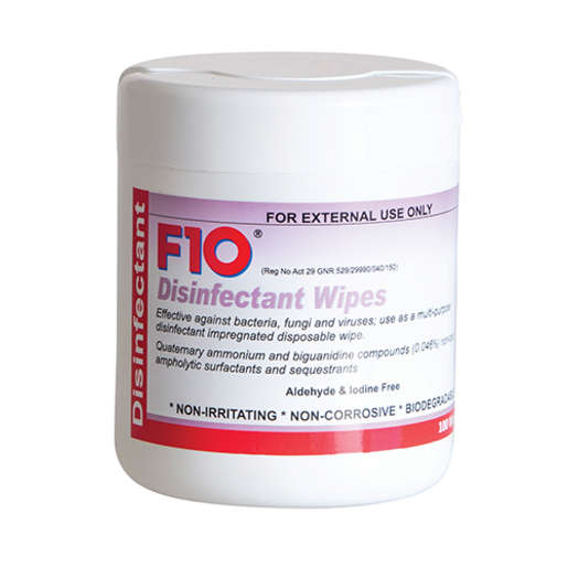 F10 Disinfectant Wipes 100