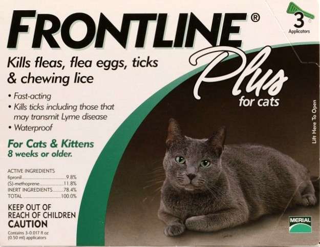 Frontline Plus for Cats (3 Pipettes) - 0.10kg