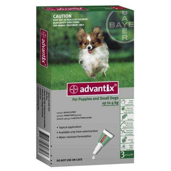 Advantix for Dogs (0-4kg) 4 pipettes