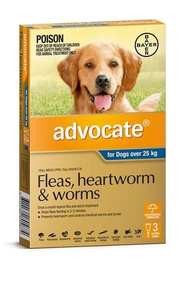 Advocate for Dogs (>25kg) 3 pipettes