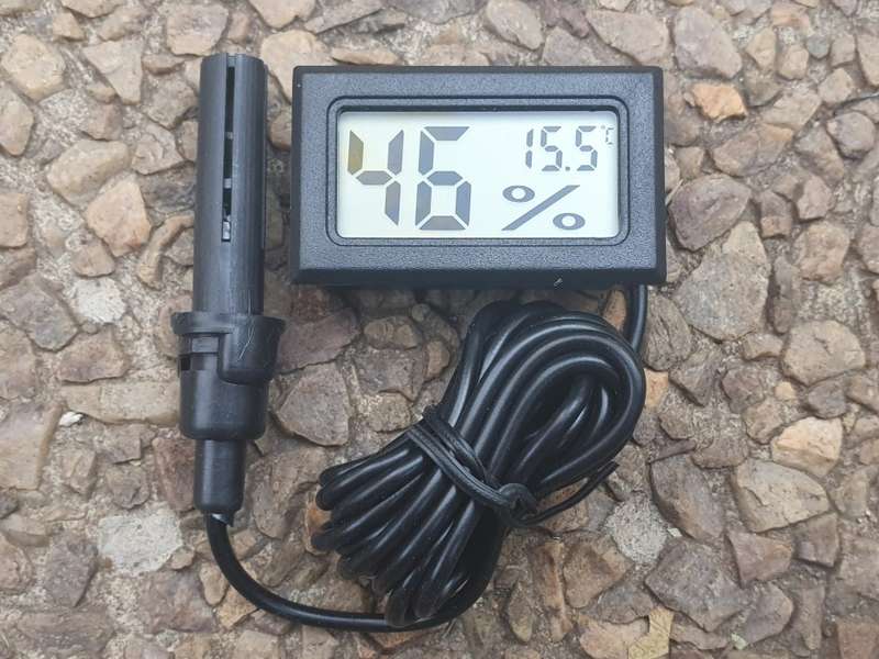 Digital Thermo-Hygrometer Black