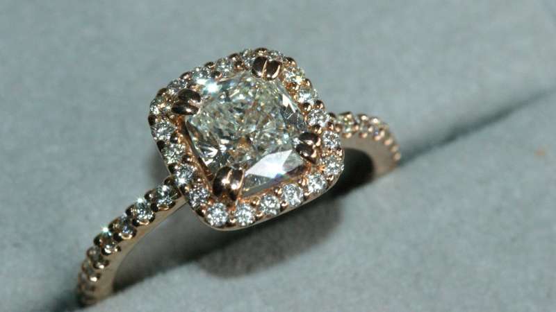Cushion Modified Brilliant Cut Engagement Ring