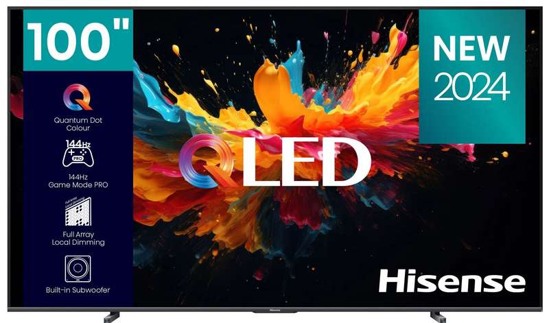 Hisense 100-Inch QLED UHD 144HZ Smart TV