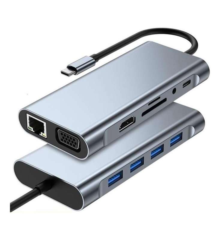 USB Type C 11 in 1 Dock