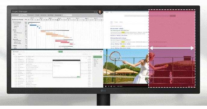 LG 26WQ500-B 25.7 inch UltraWide FHD HDR10 with AMD FreeSync IPS Monitor - 21:9 HD Format
