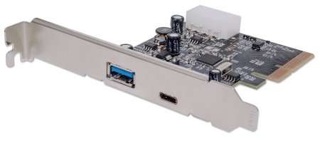 Manhattan PCI Express card 2 x external ports