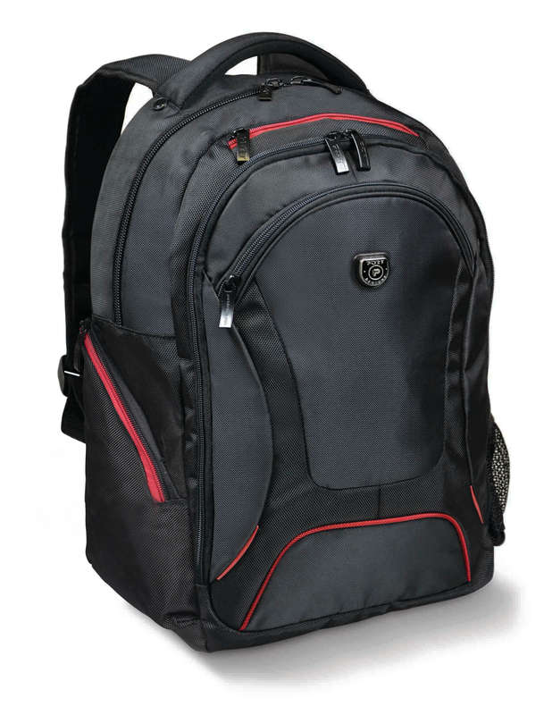 Port Designs COURCHEVEL 17.3&#039; Backpack Case - Black and Red