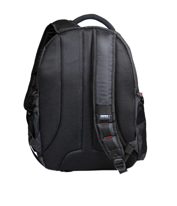 Port Designs COURCHEVEL 14/15.6&#039; Backpack Case - Black and Red