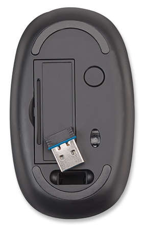 Manhattan Stealth Touch Wireless Mouse -2.4Ghz USB Nano receiver