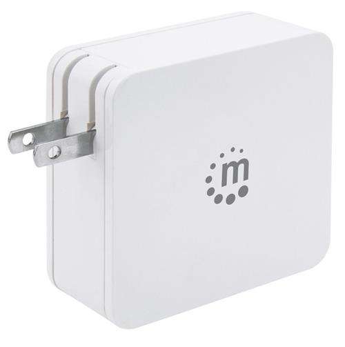Manhattan Power Delivery Wall Charger - 60 W USB-C Power Delivery Port (up to 60 W) USB-A Chargin...