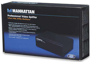 Manhattan VGA Monitor Splitter For 2 Monitor 350MHZ