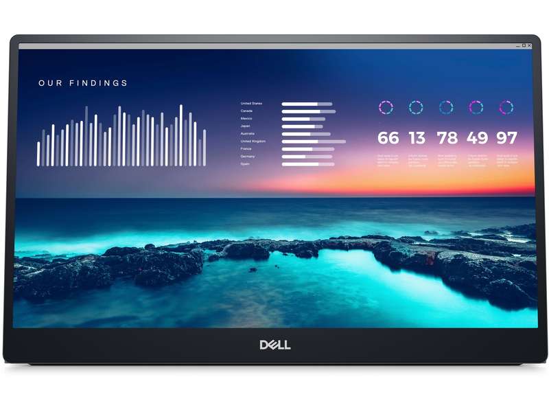Dell 210-BHQQ P1424h 14 inch IPS Full HD 1920x1080 60Hz Portable Monitor DP