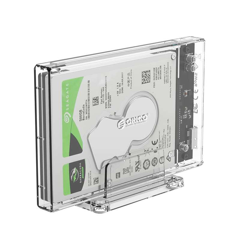 Orico 2.5 USB3.0 External Hard Drive Enclosure Transparen