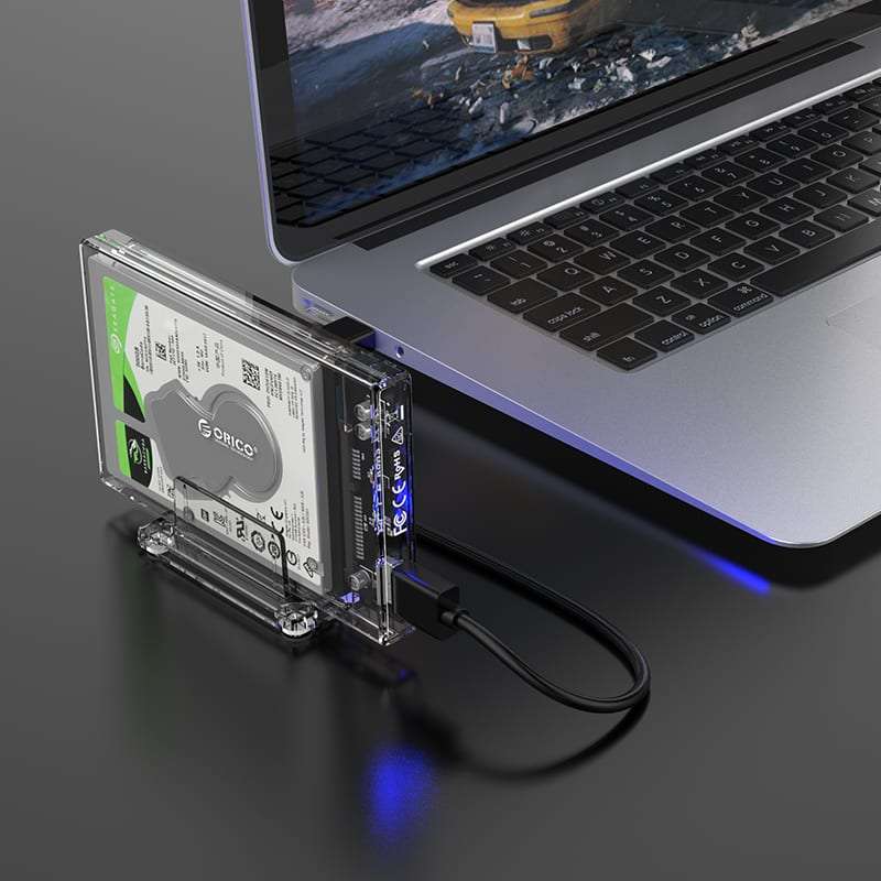 Orico 2.5 USB3.0 External Hard Drive Enclosure Transparen